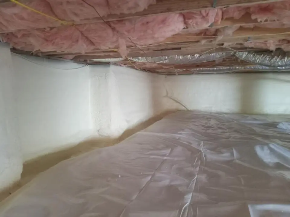 Crawl space encapsulation with closed-cell spray foam for Spray Foam Roofing in Washington Court House